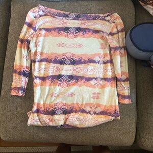 Women's Multicolor Patterned Top